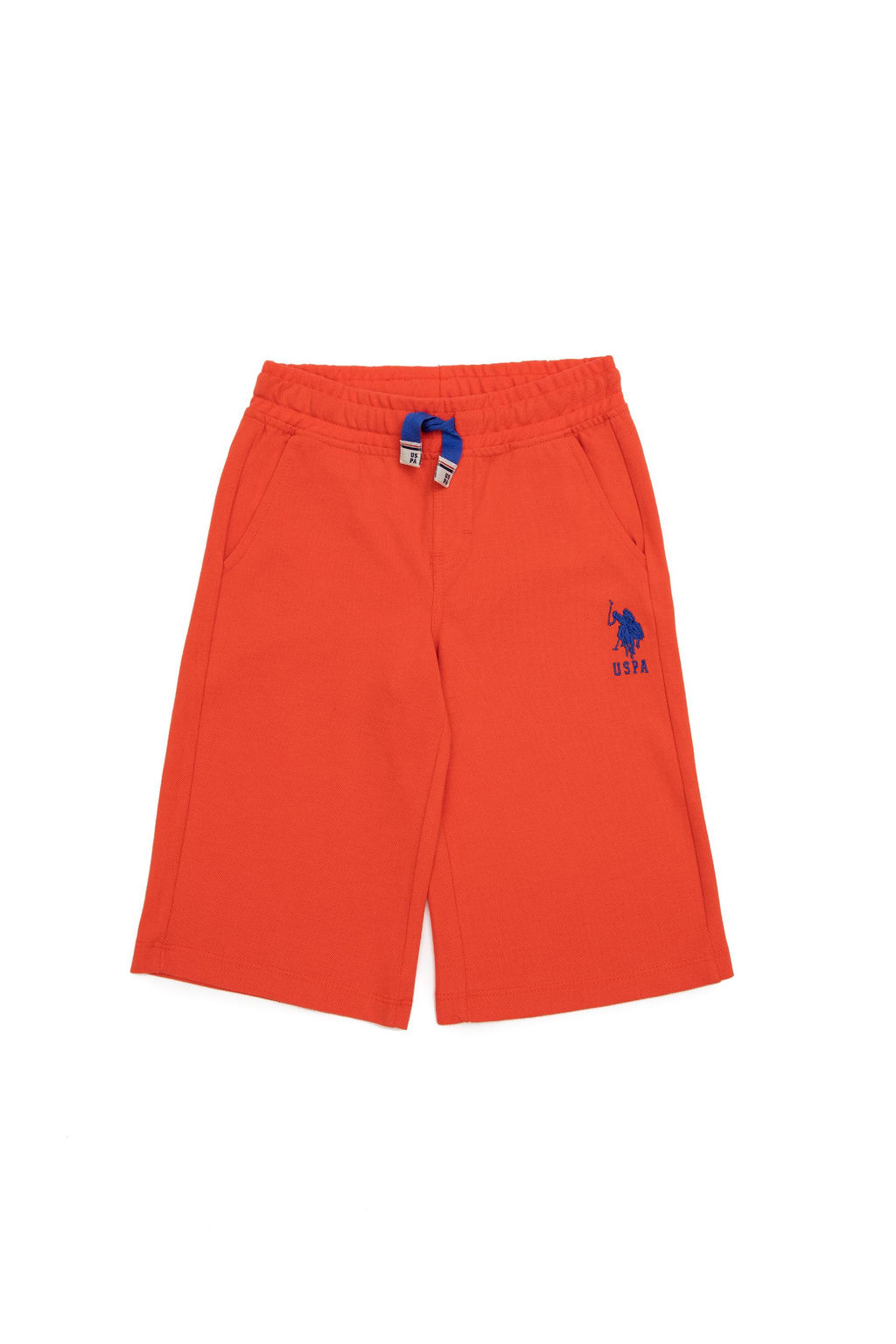 Детские красные вязаные шорты - U.s. polo assn фото 4