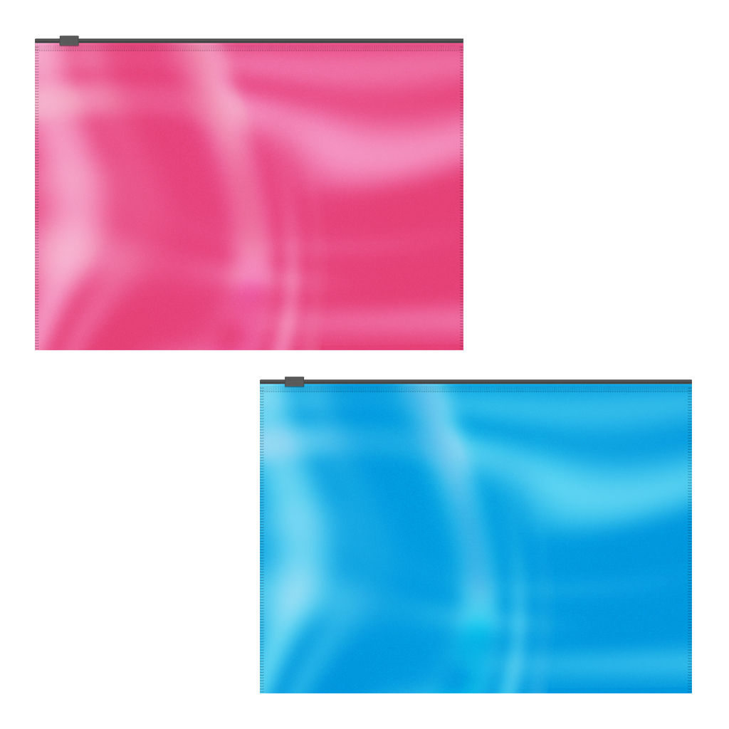 АКЦИЯ Цена за 1 шт. Набор из 4 zip-пакетов пластиковых ErichKrause® Glossy Bubble Gum, арома, B5, непрозрачный, ассорти