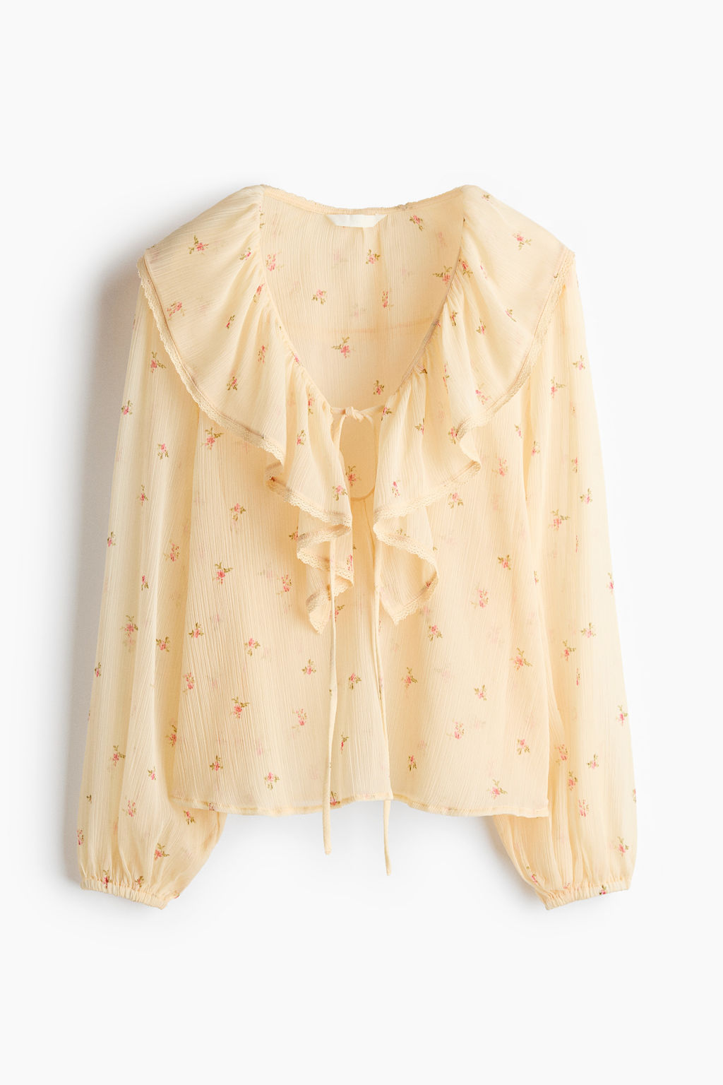 Blusa de gasa con efecto arrugado
