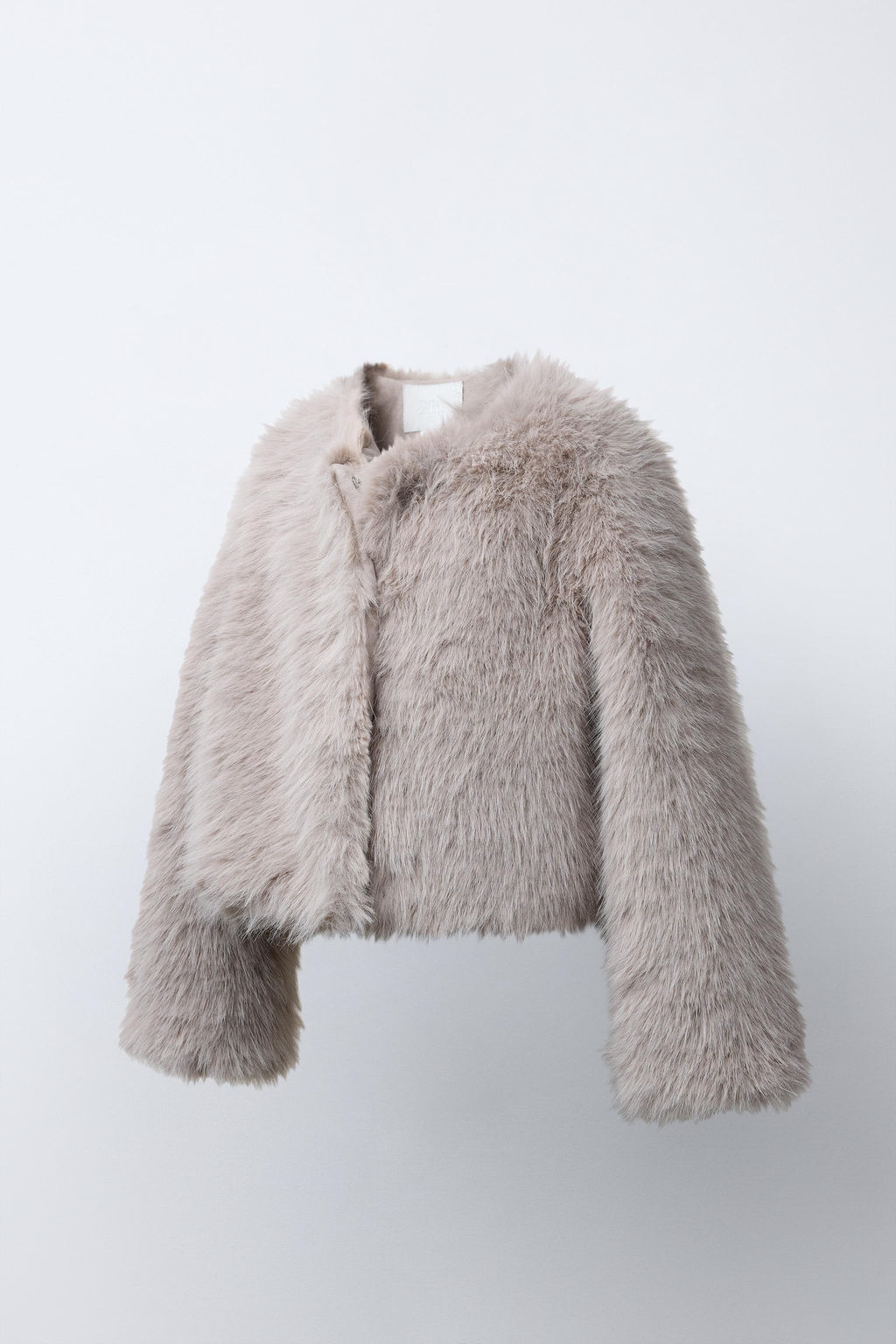 SHORT FAUX FUR JACKET - Zara фото 2