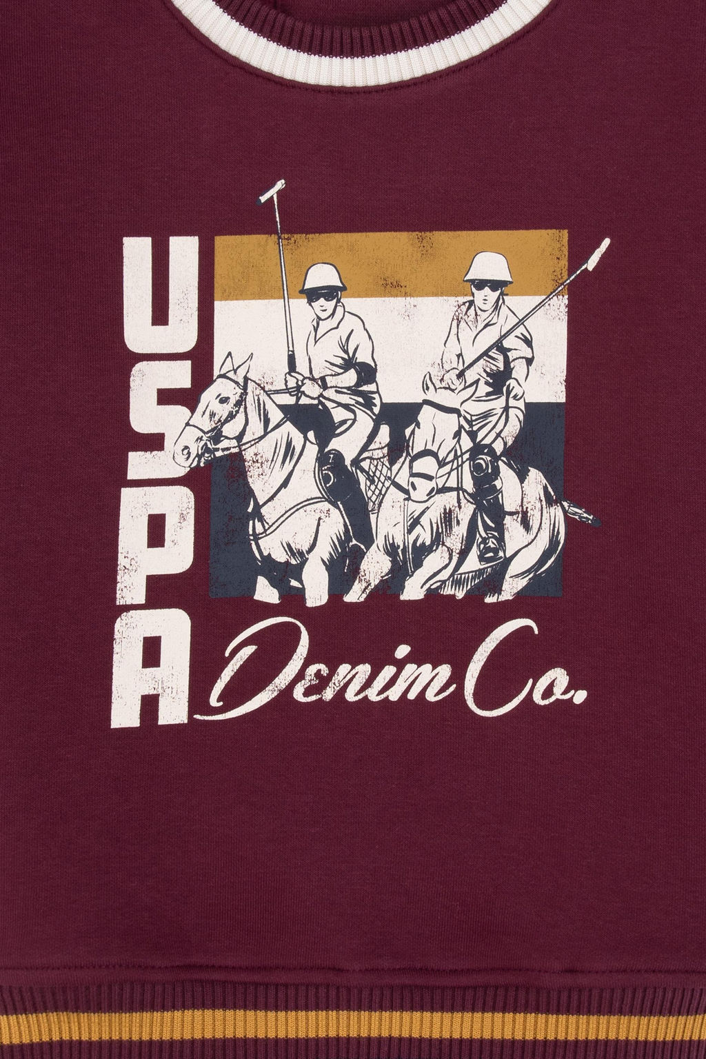 Erkek _ocuk Bordo Bisiklet Yaka Sweatshirt - U.s. polo assn фото 3