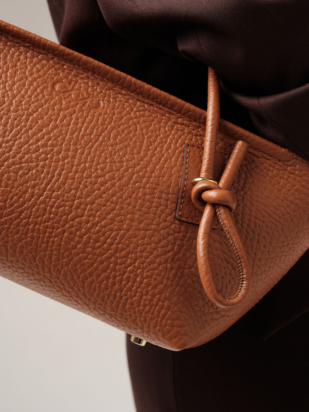 Кожаная сумка Linda DBR 31340 коричневый камень  фото 8