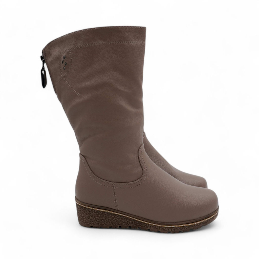 Зимние женские сапоги Н3595-17 светло-коричневые - Sport фото 2