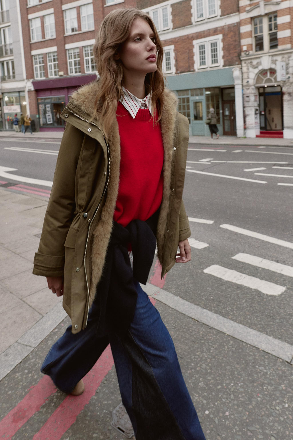 PARKA WITH FAUX FUR LINING - Zara фото 3