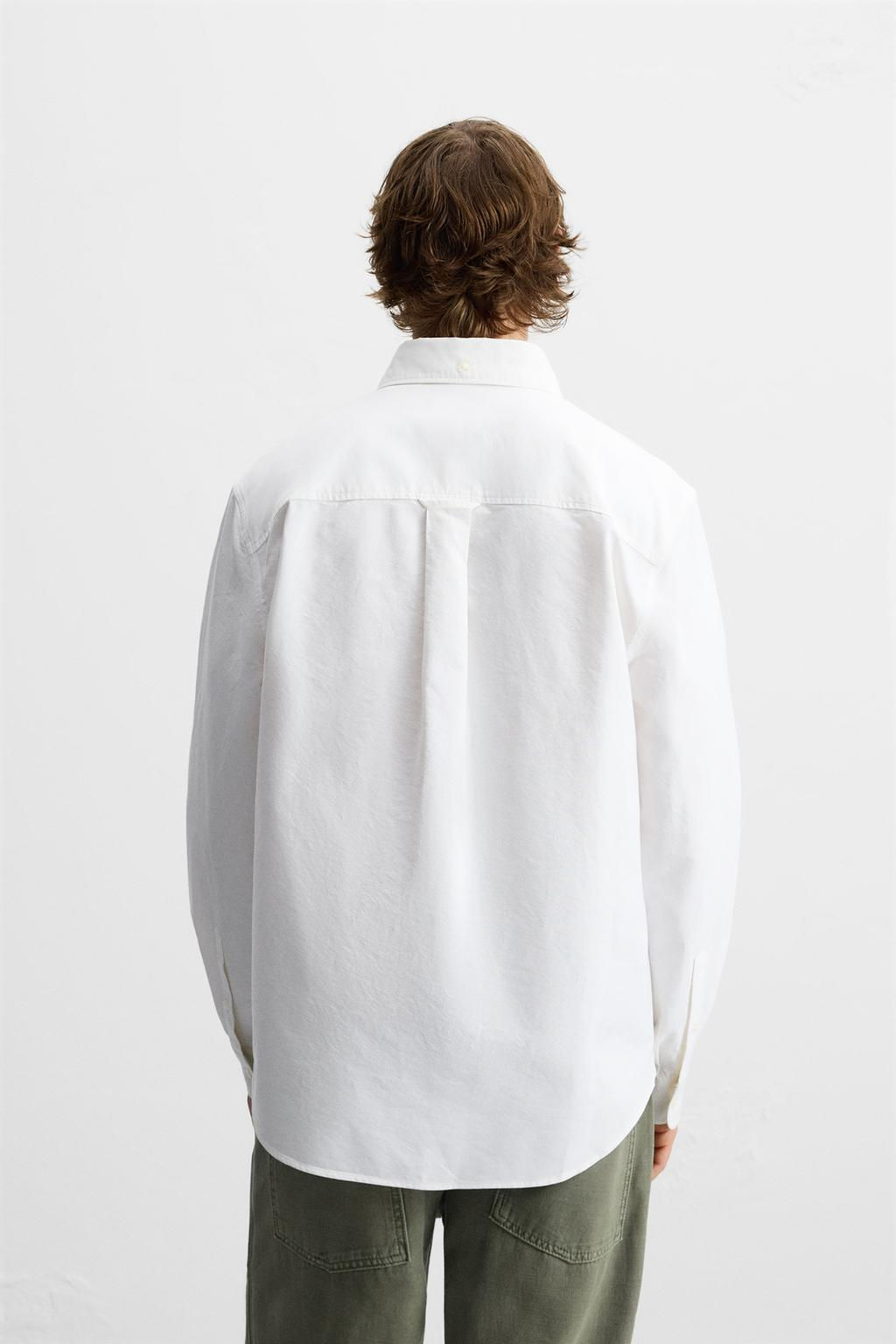 OXFORD SHIRT WITH POCKET - Zara фото 3
