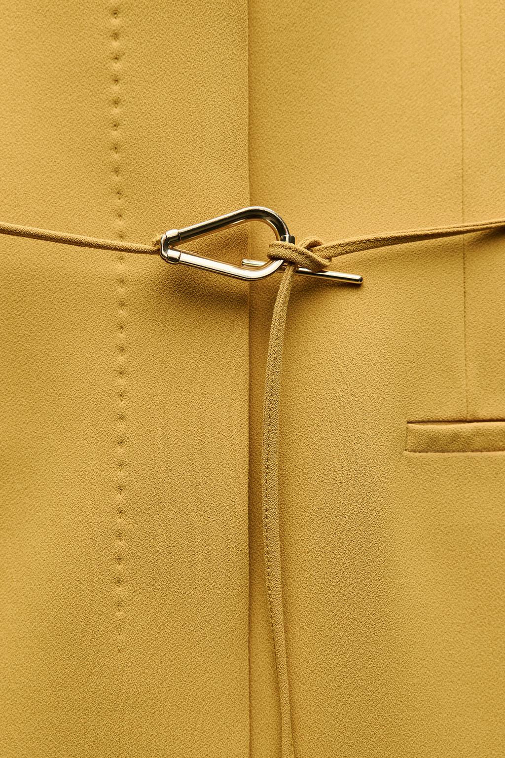 ZW COLLECTION WAISTCOAT WITH BELT AND VENTS - Zara фото 21