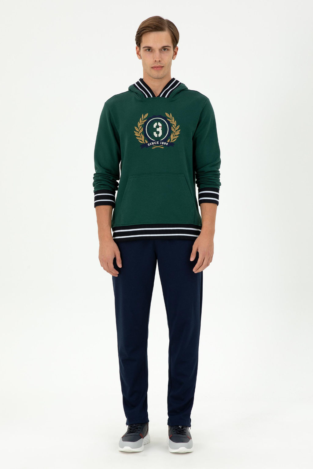 Мужской темно-зеленый свитшот Неожиданная скидка в корзине - U.s. polo assn фото 4