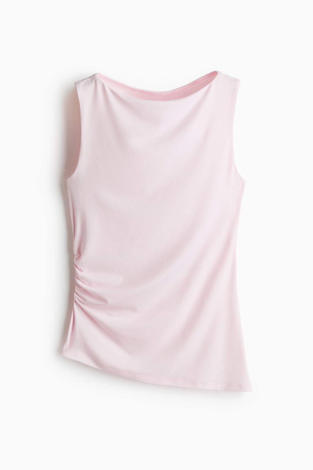 Top drapeado con escote barco - H&m фото 3
