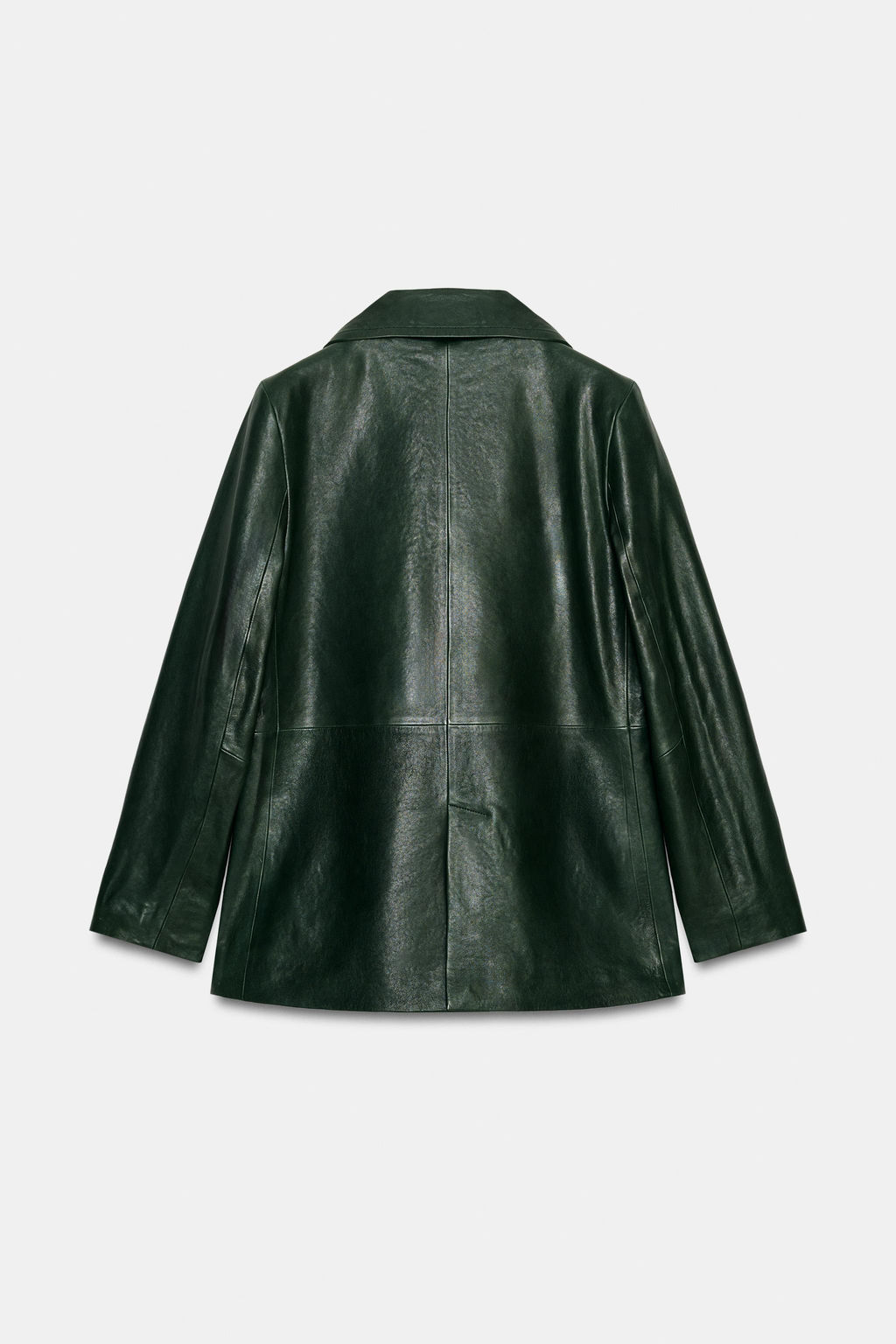DOUBLE-BREASTED LEATHER BLAZER ZW COLLECTION LIMITED EDITION - Zara фото 18