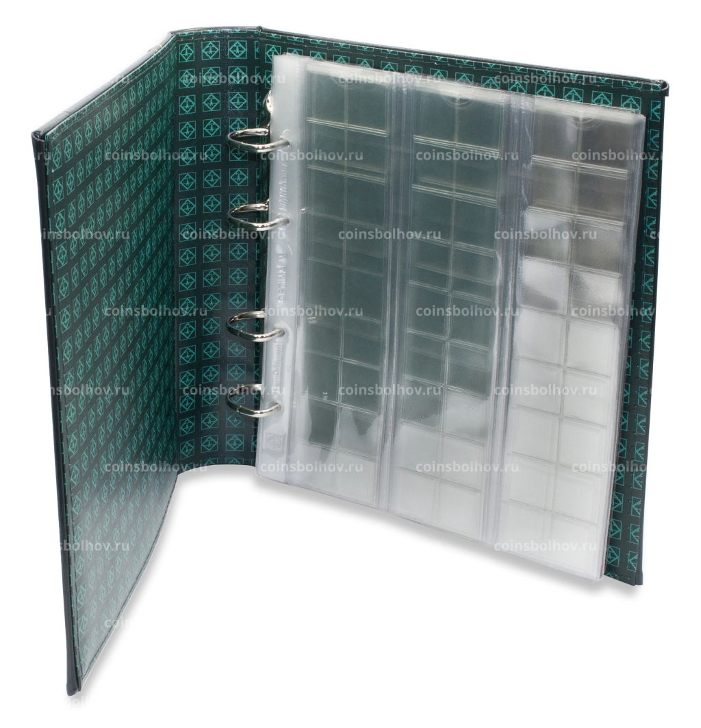 Альбом для монет с 10 листами формат Optima Зеленый Классический дизайн LEUCHTTURM 307376