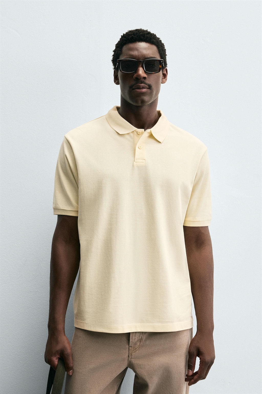 WASHED PIQU_ TEXTURE POLO SHIRT - Zara фото 2