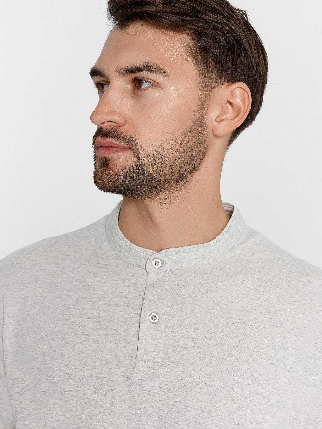 Поло мужское в цвете светло-серый меланж св.серый меланж 111849/1 - Mark formelle фото 5