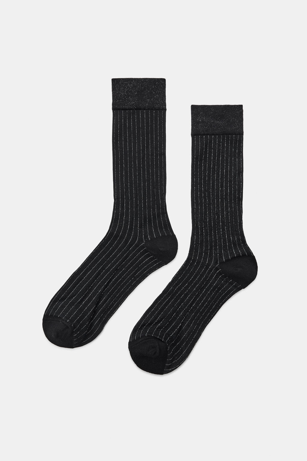 STRIPED SOCKS WITH METALLIC THREAD - Zara фото 2