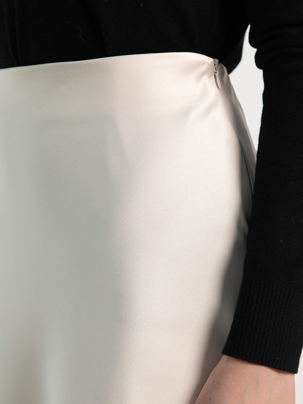 Юбка атласная Эвелин (сливочная) Ю15382-25М - Lt collection фото 6