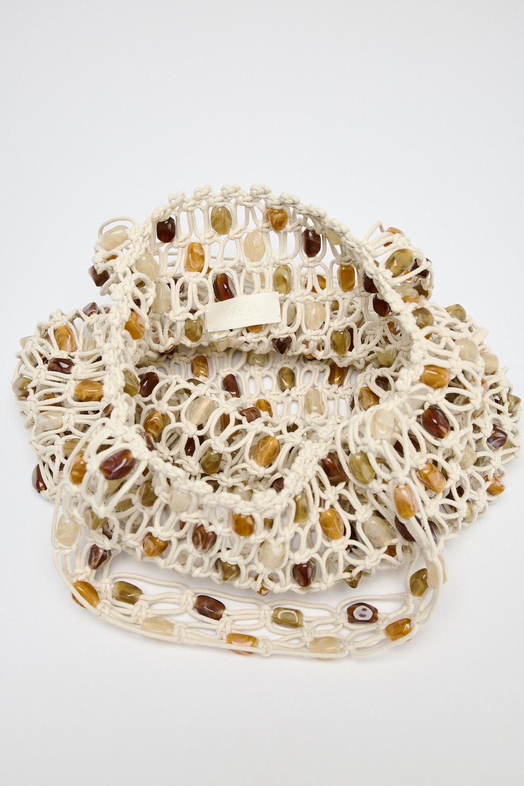 BEADED TOTE BAG - Zara фото 6