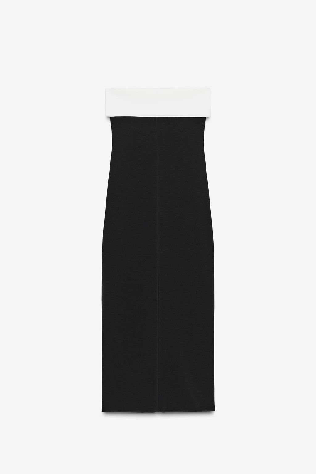 CONTOURING STRETCH BANDEAU DRESS - Zara фото 6