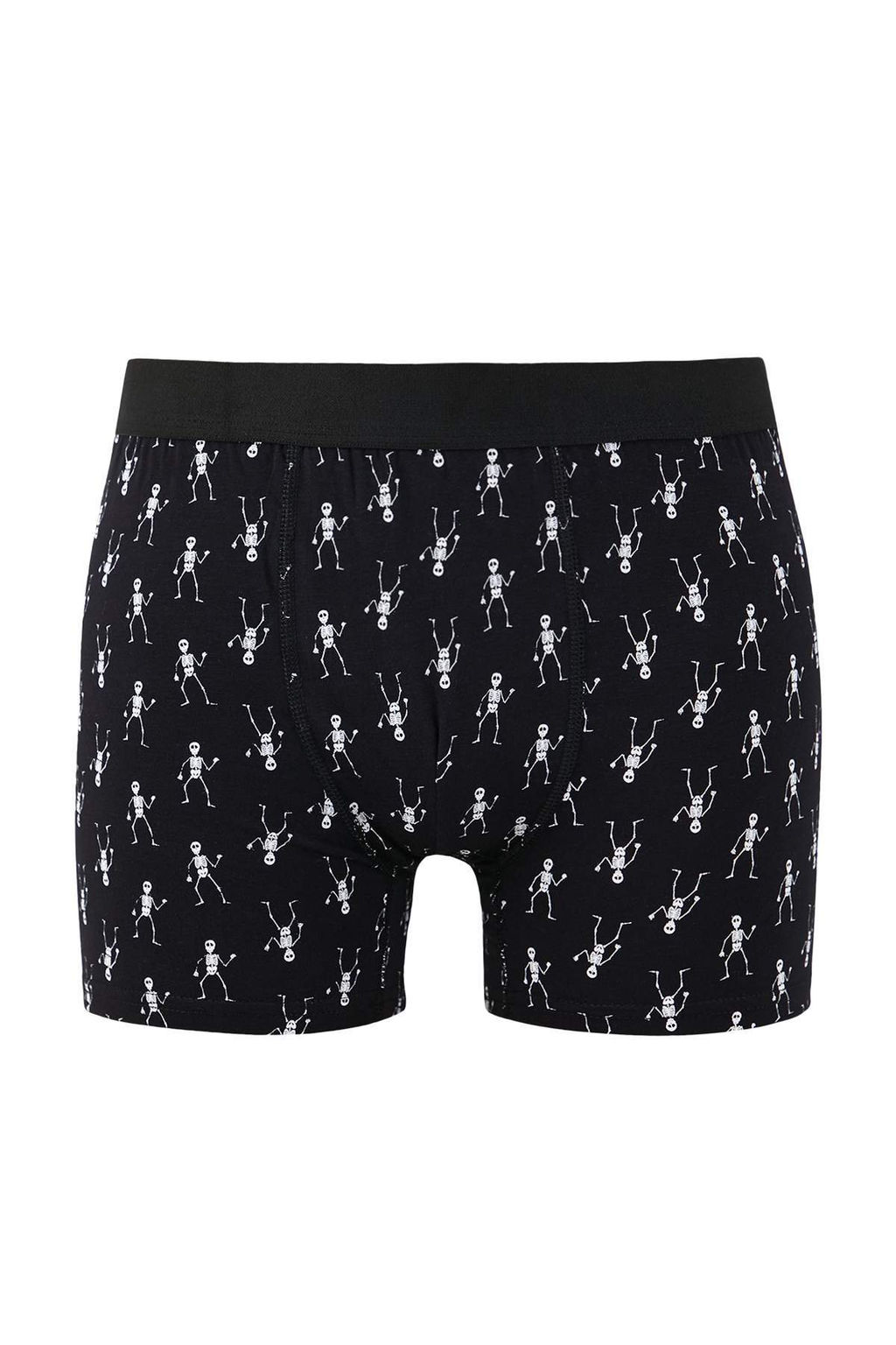 Siyah Desenli Pamuklu Likral? 3lu Boxer TMNAW26BX00000 - Trendyolmilla фото 4