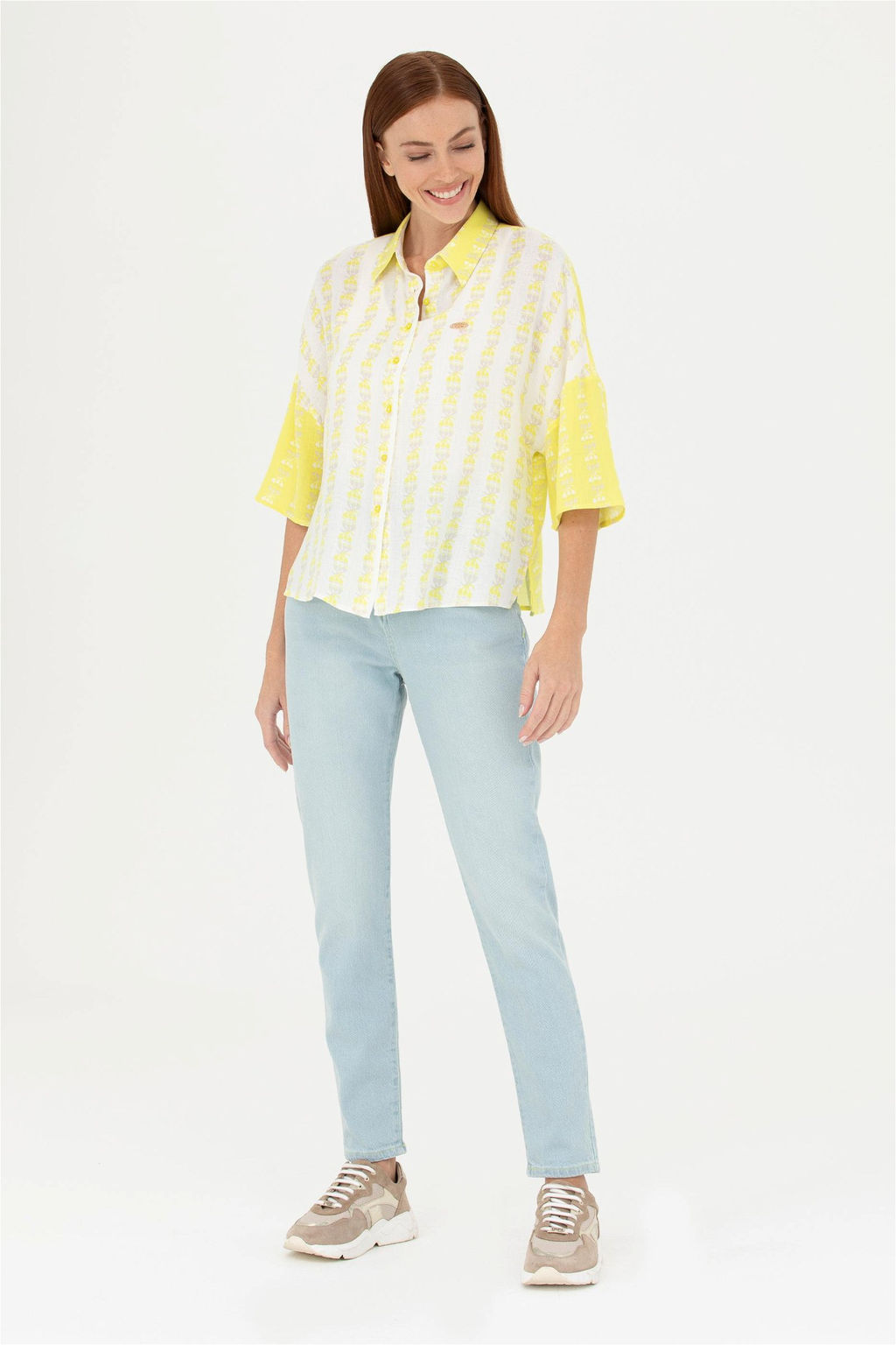 Женские голубые джинсовые брюки - U.s. polo assn фото 3