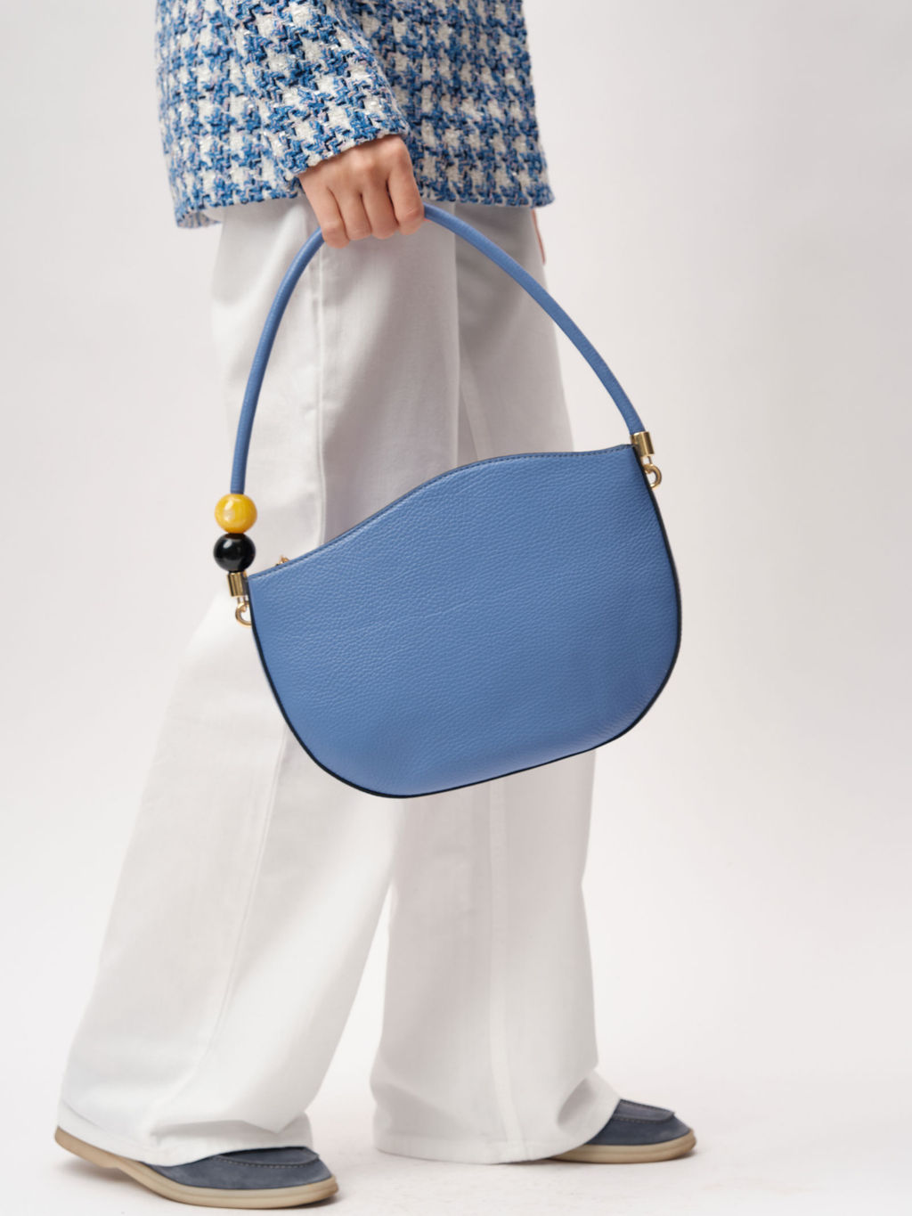 Кожаная сумка Azaro 30659 сиреневый закат