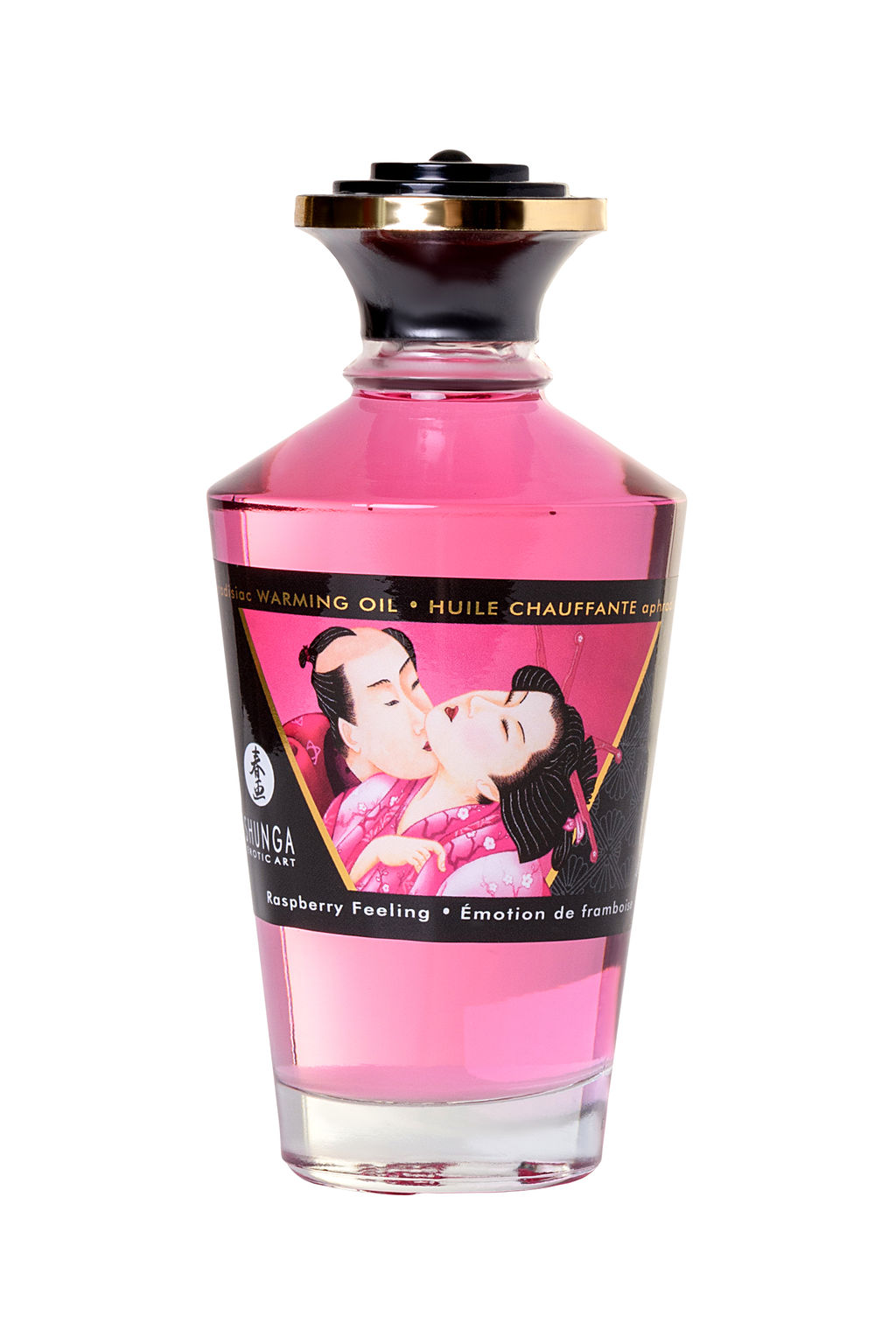Масло массажное для тела Shunga Малиновое чувство (Raspberry Feeling), разогревающее, 100 мл