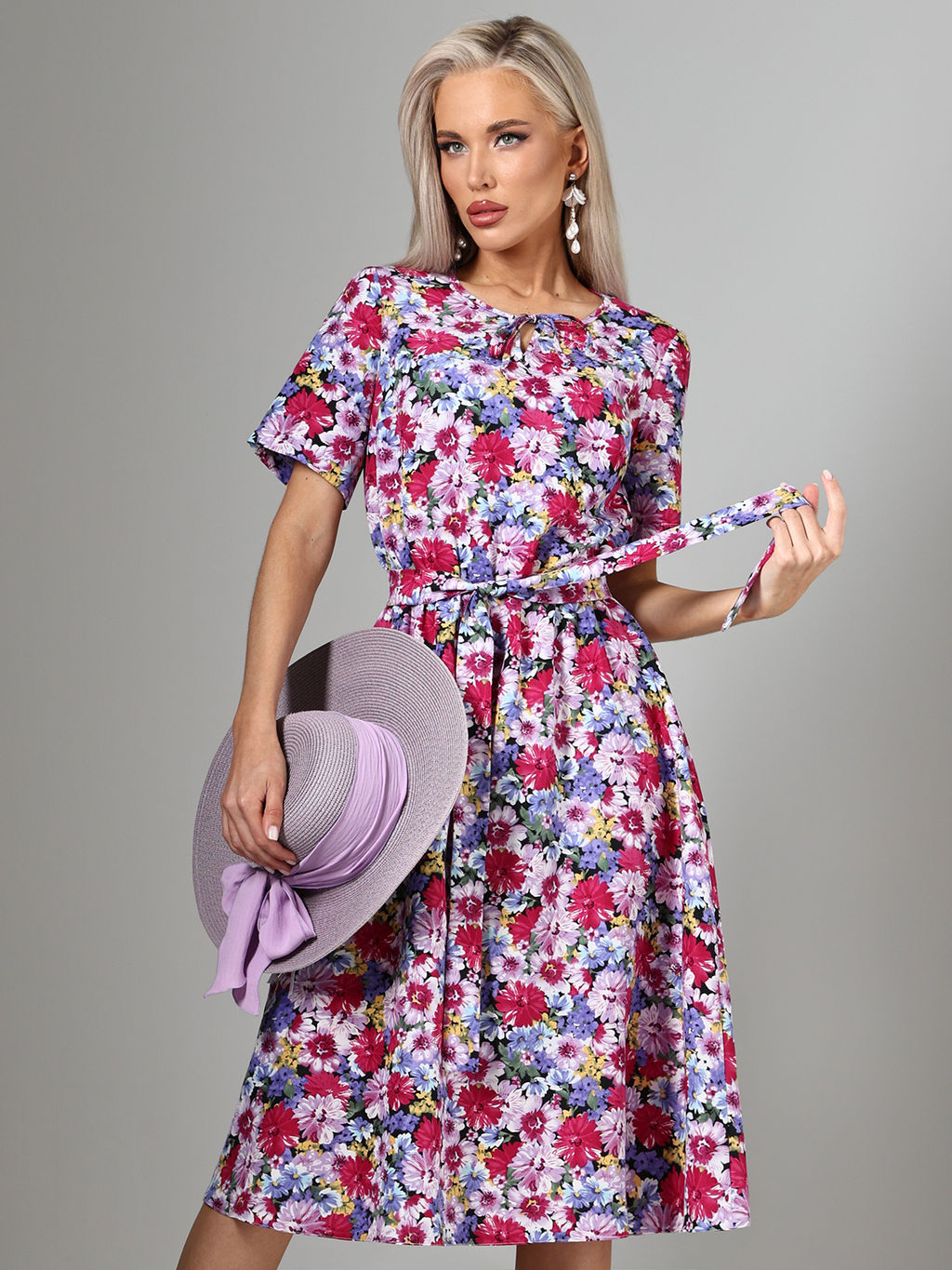 Платье Цветочный роман, кокетка - Dstrend фото 5