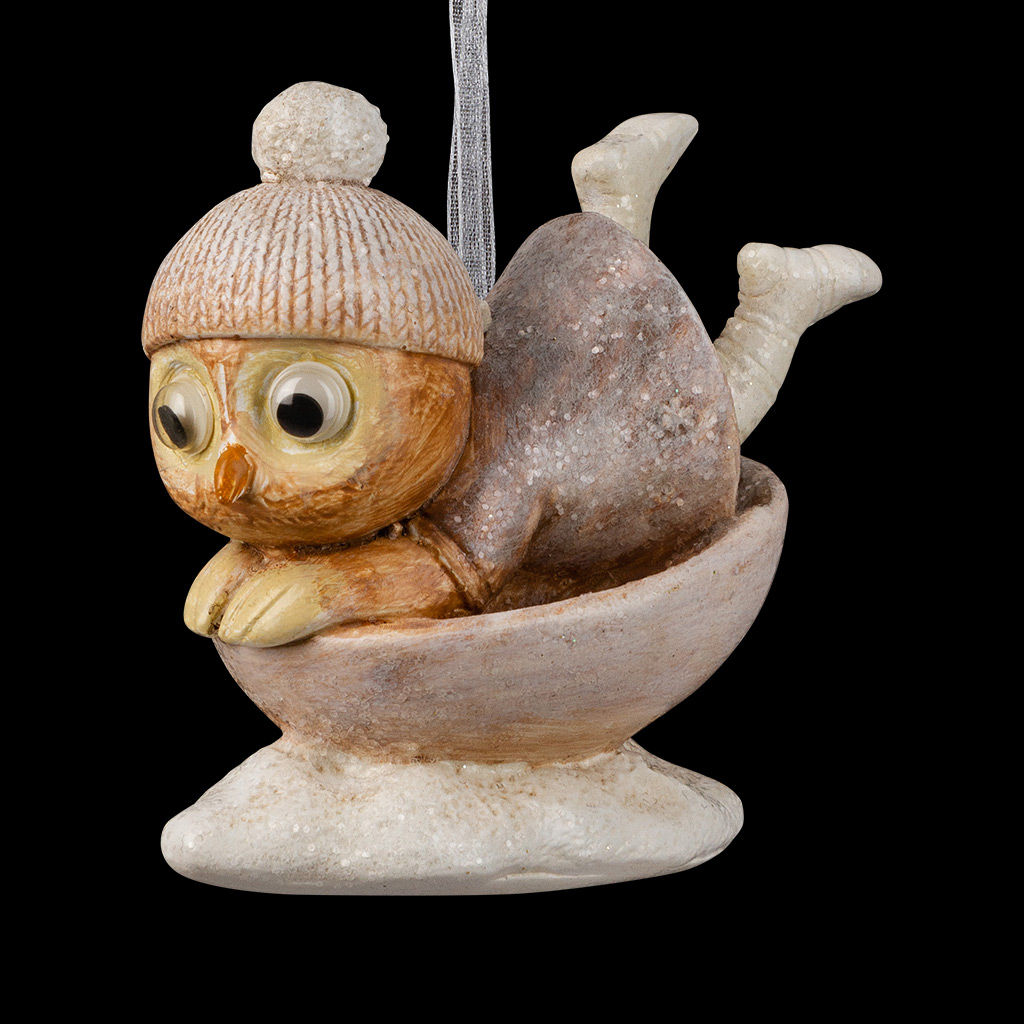 АКЦИЯ Цена за 6 шт. Украшение ErichKrause Decor Совенок нарядный 7.5см