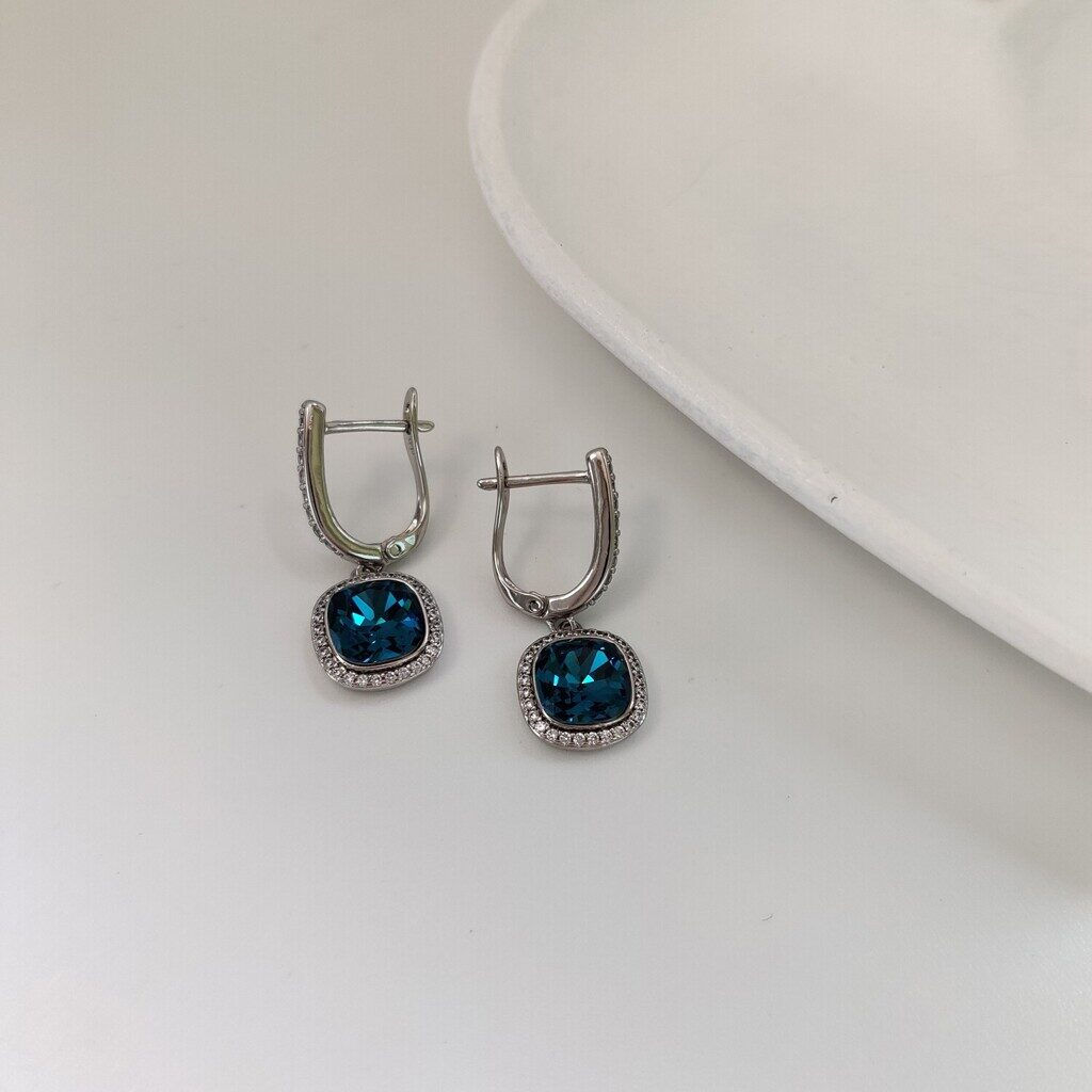 Серьги с кристаллами Swarovski