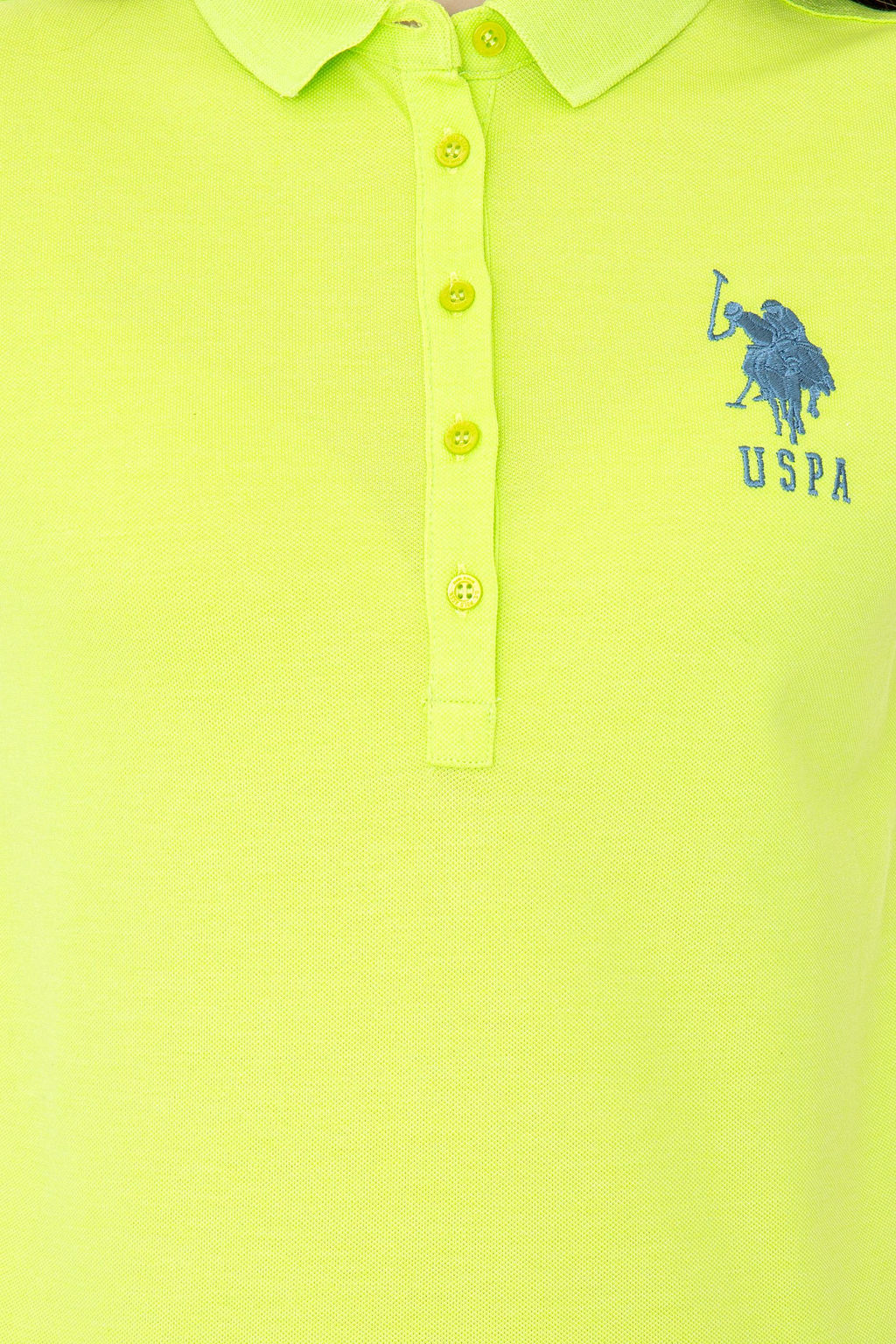 Женская базовая футболка фисташкового цвета Неожиданная скидка в корзине - U.s. polo assn фото 6