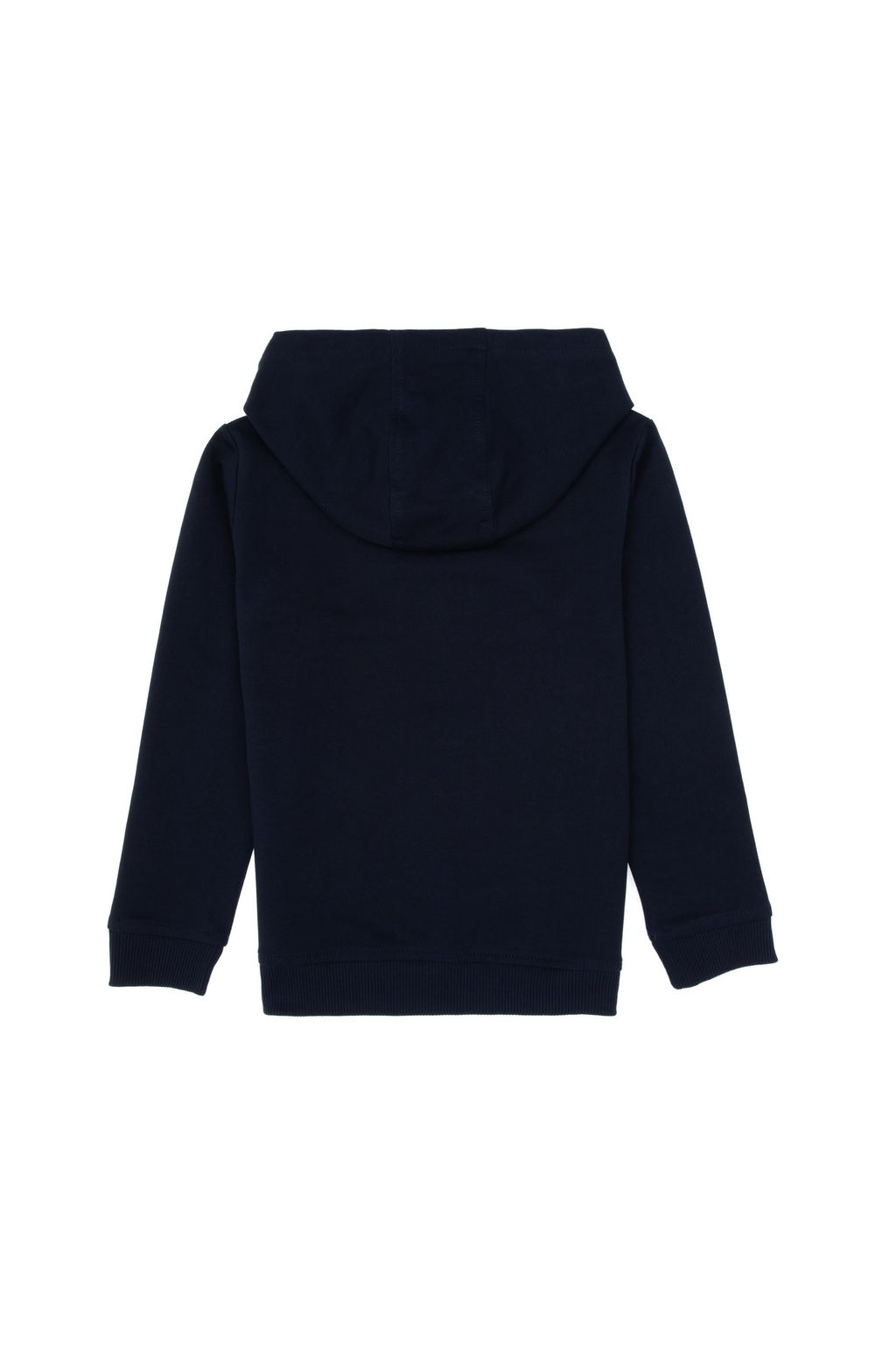 Erkek _ocuk Lacivert Basic Kap__onlu Sweatshirt