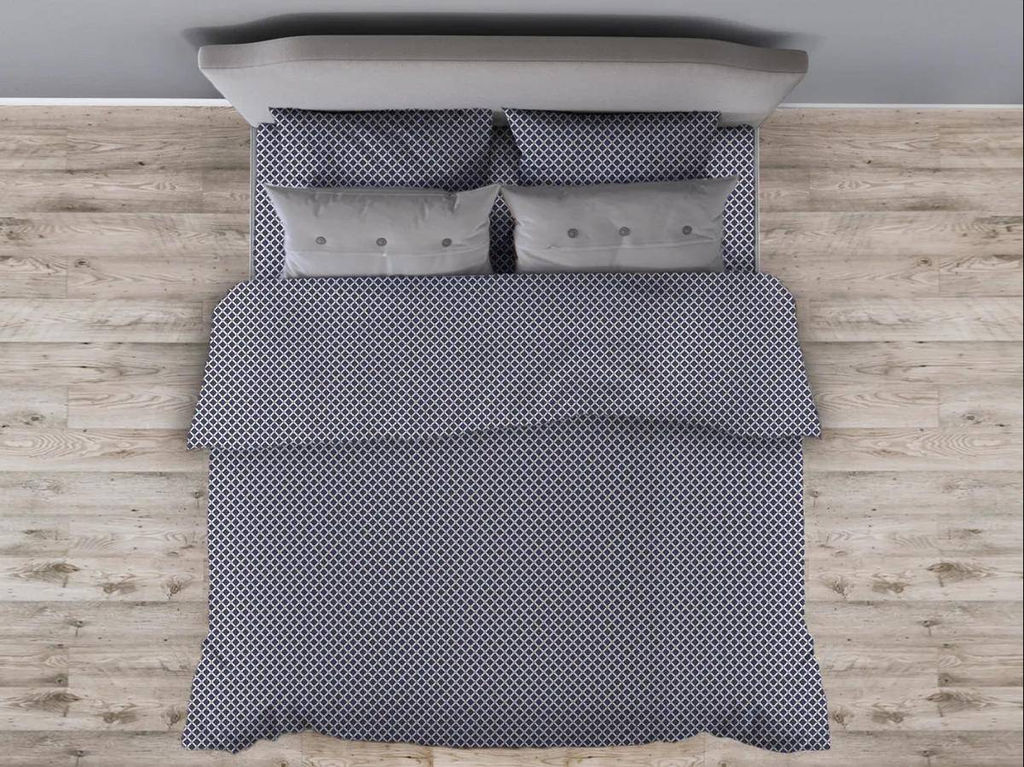 Наволочка 40*40 см, бязь Комфорт (220) (Виши, темно-синий) - Ивановотекстиль фото 5