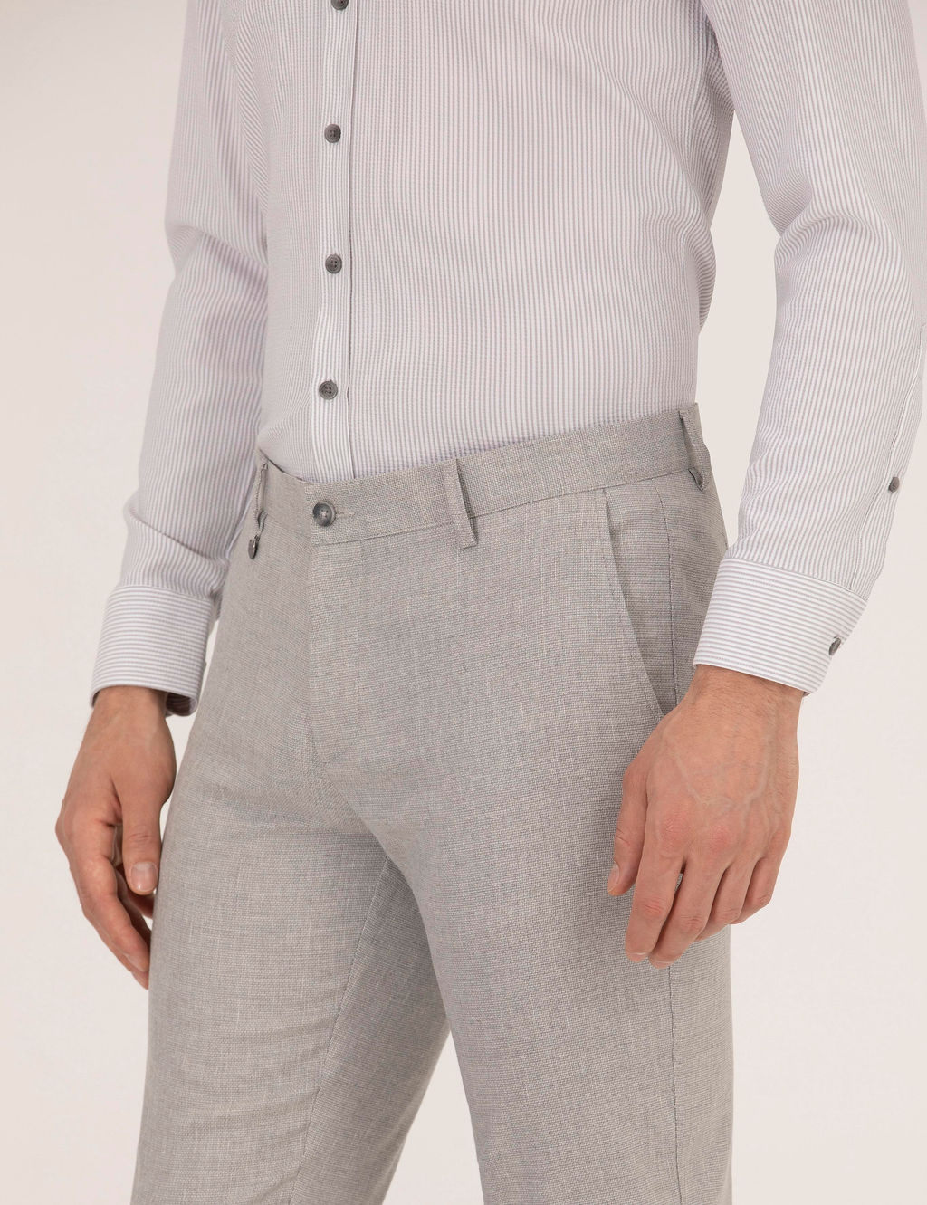 Gri Slim Fit Kuma_ Pantolon - Pierre cardin фото 6