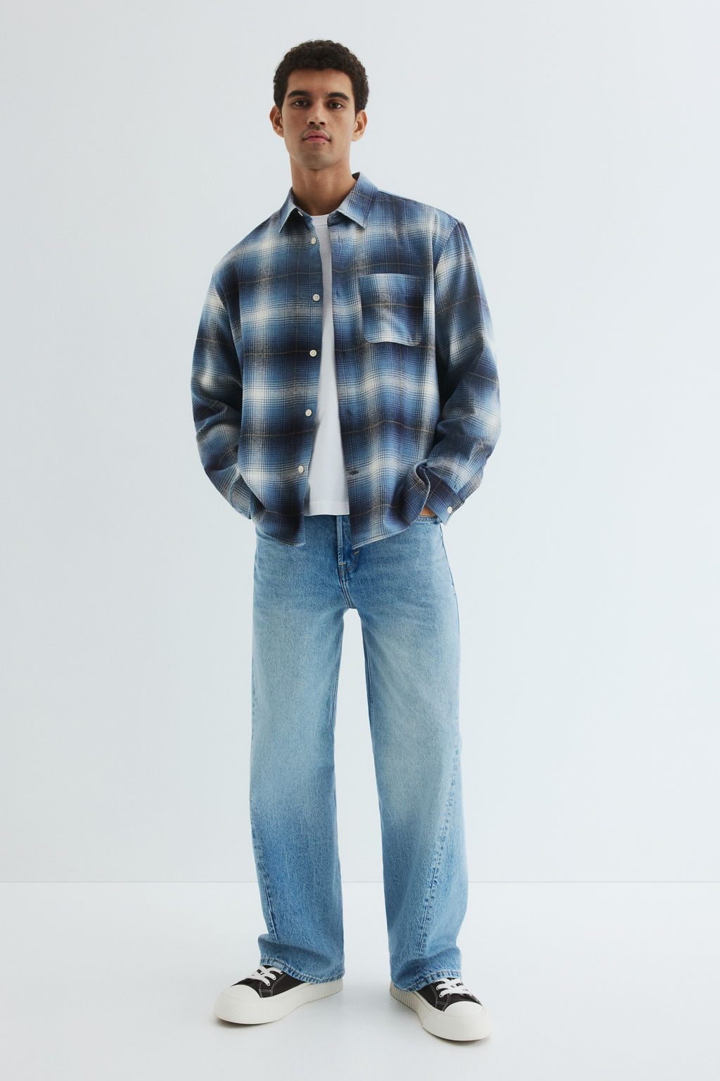Camisa de franela Loose Fit - H&m фото 4