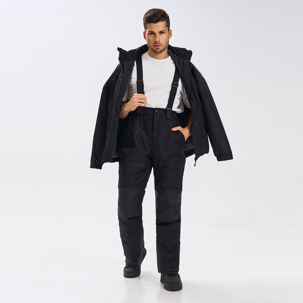 Полукомбинезон мужской зима М-302/1 Чёрный - Rodos фото 17