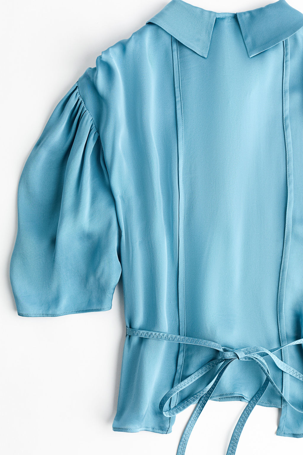 Blusa de sat?n con manga puffy - H&m фото 4