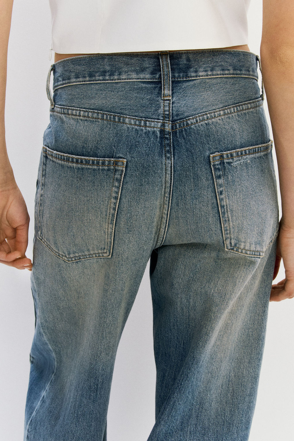 Straight Regular Waist Jeans - H&m фото 7
