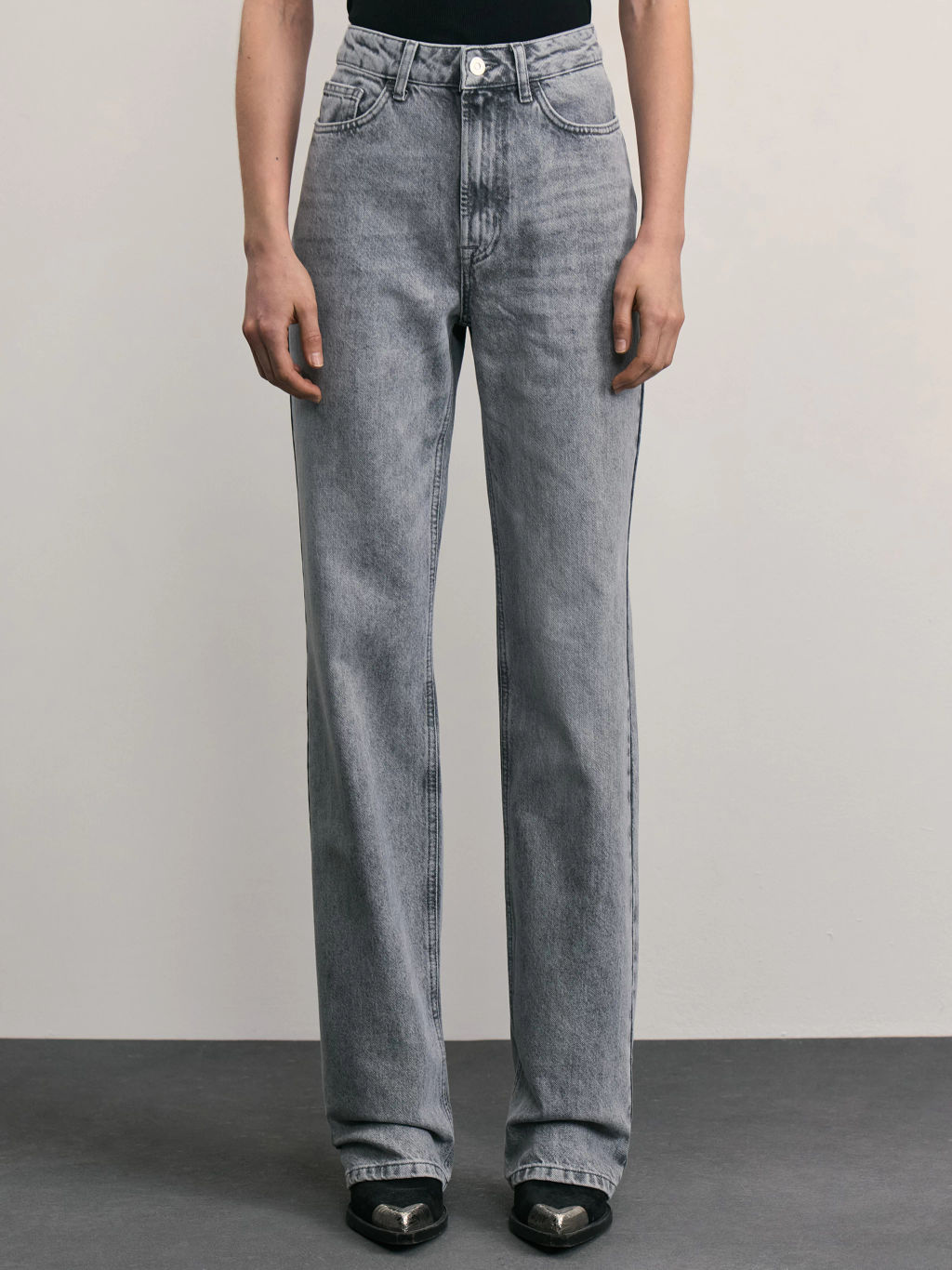 Джинсы straight с высокой посадкой / Zarina фото 2