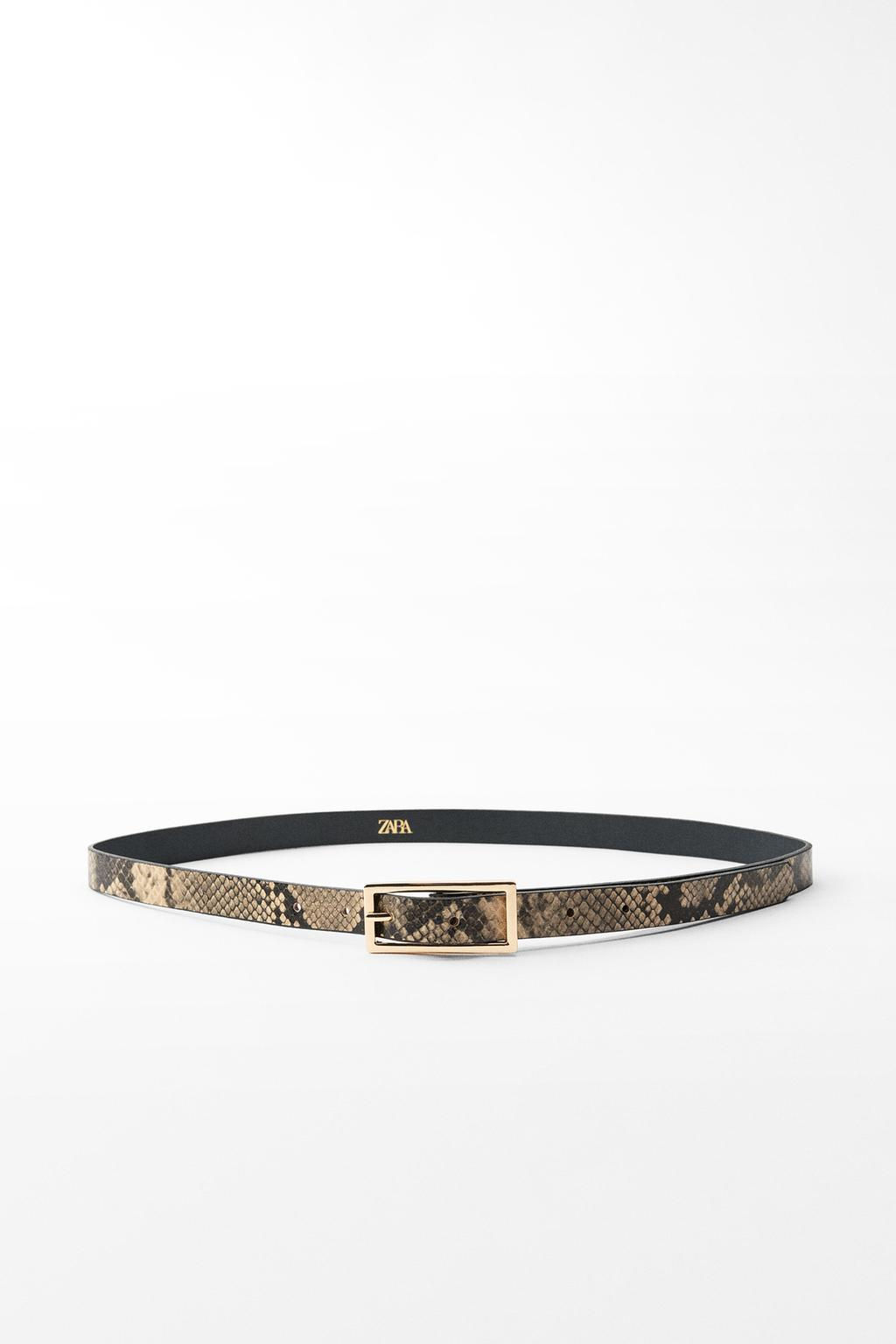 ANIMAL PRINT SLIM BELT - Zara фото 3