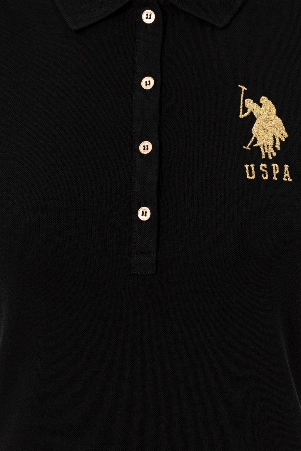 Женское черное вязаное платье - U.s. polo assn фото 5