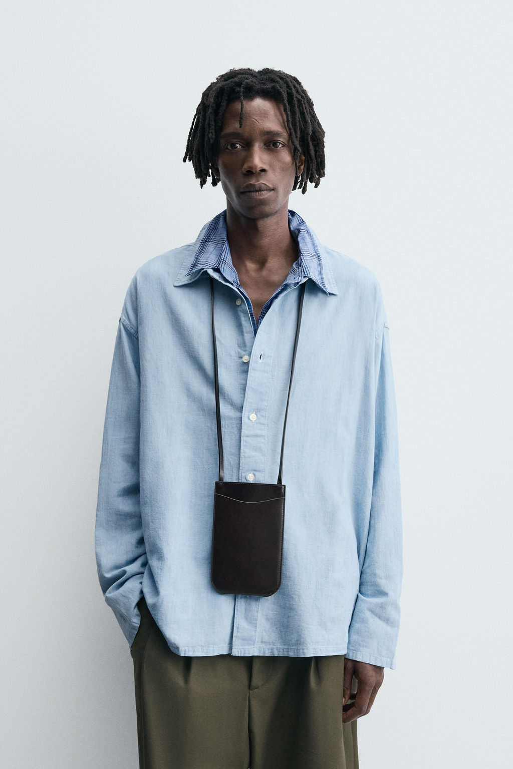 LIGHTWEIGHT DENIM SHIRT - Zara фото 2