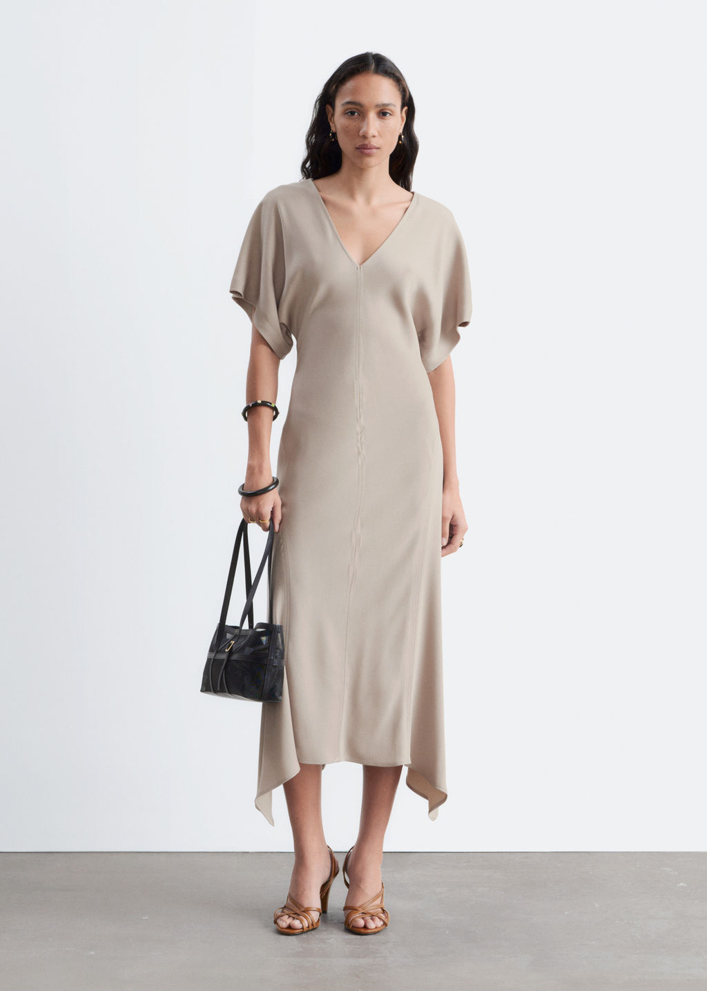 Maxivestido con escote en pico - H&m фото 5