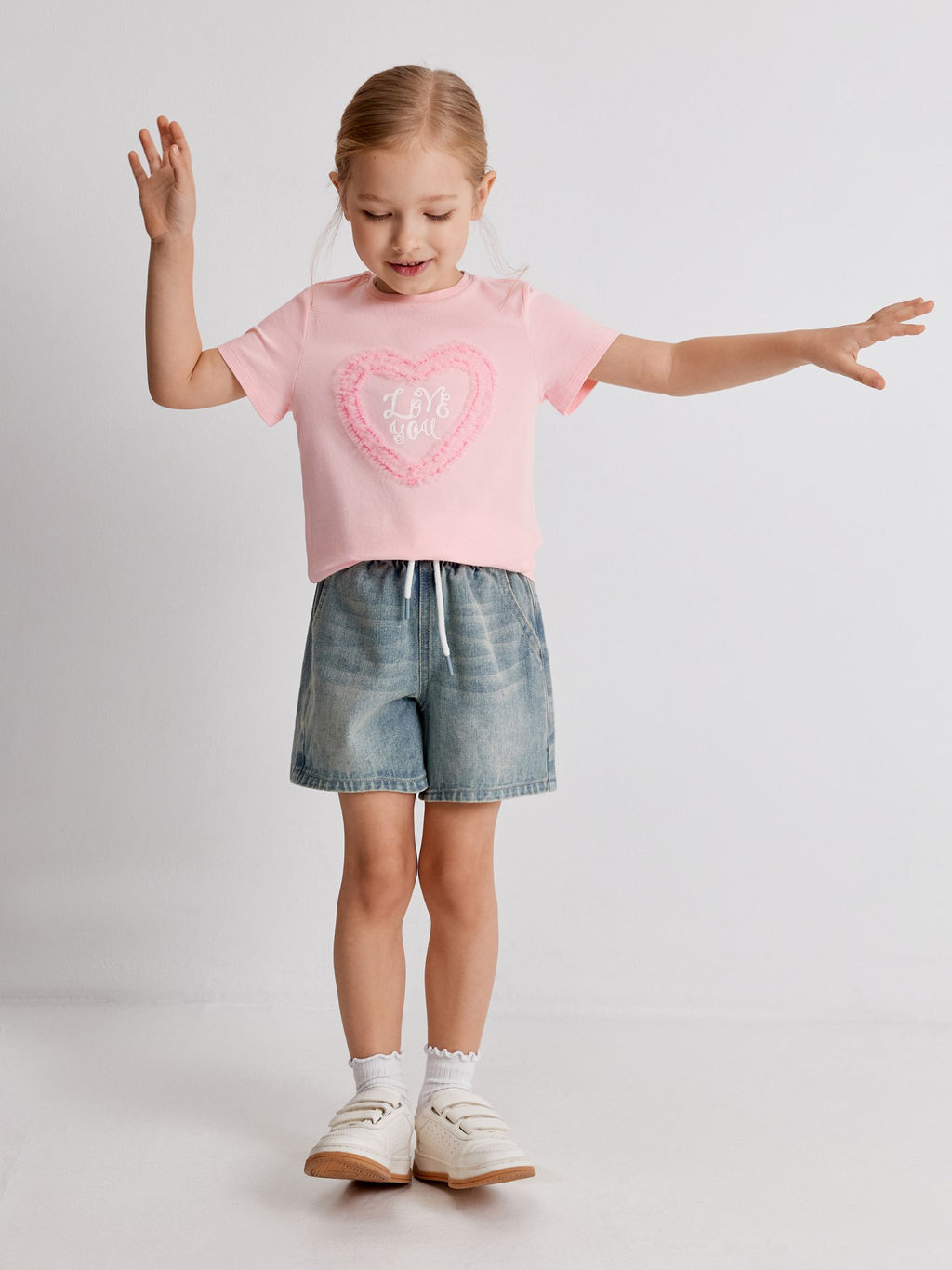 ACOOLA / Футболка детская для девочек Selena розовый  фото 5