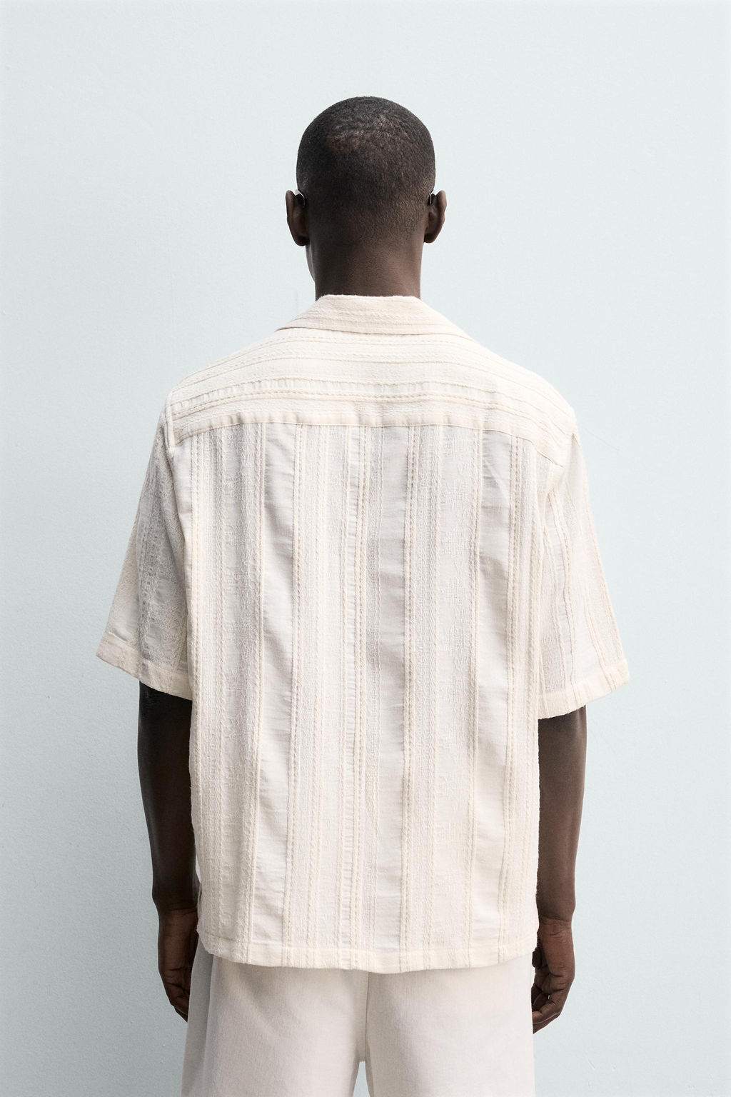 CAMISA JACQUARD GEOM?TRICO / Crudo - Zara фото 3