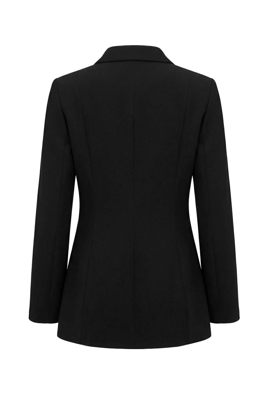 Siyah Sal Yaka Kapama Detayl? Fitted/Vucuda Oturan Astarl? Vatkal? Blazer Ceket TWOSS26BC00007 - Trendyolmilla фото 2