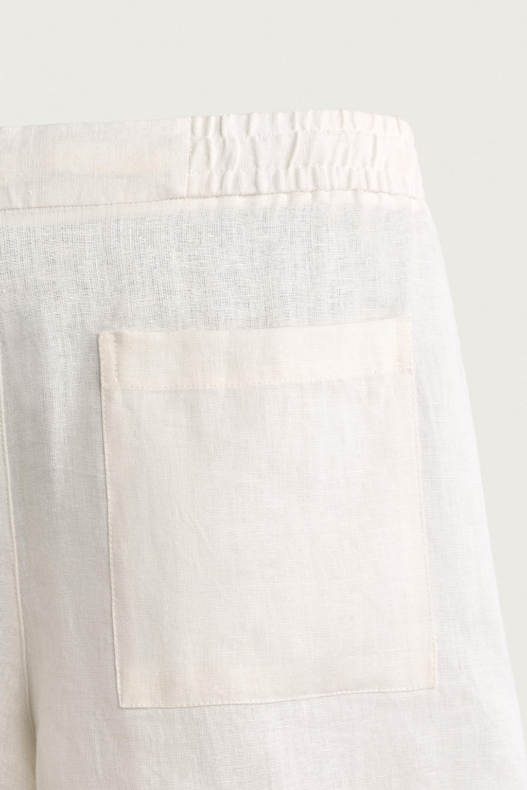 BERMUDA RELAXED FIT 100% LINO / Blanco - Zara фото 13