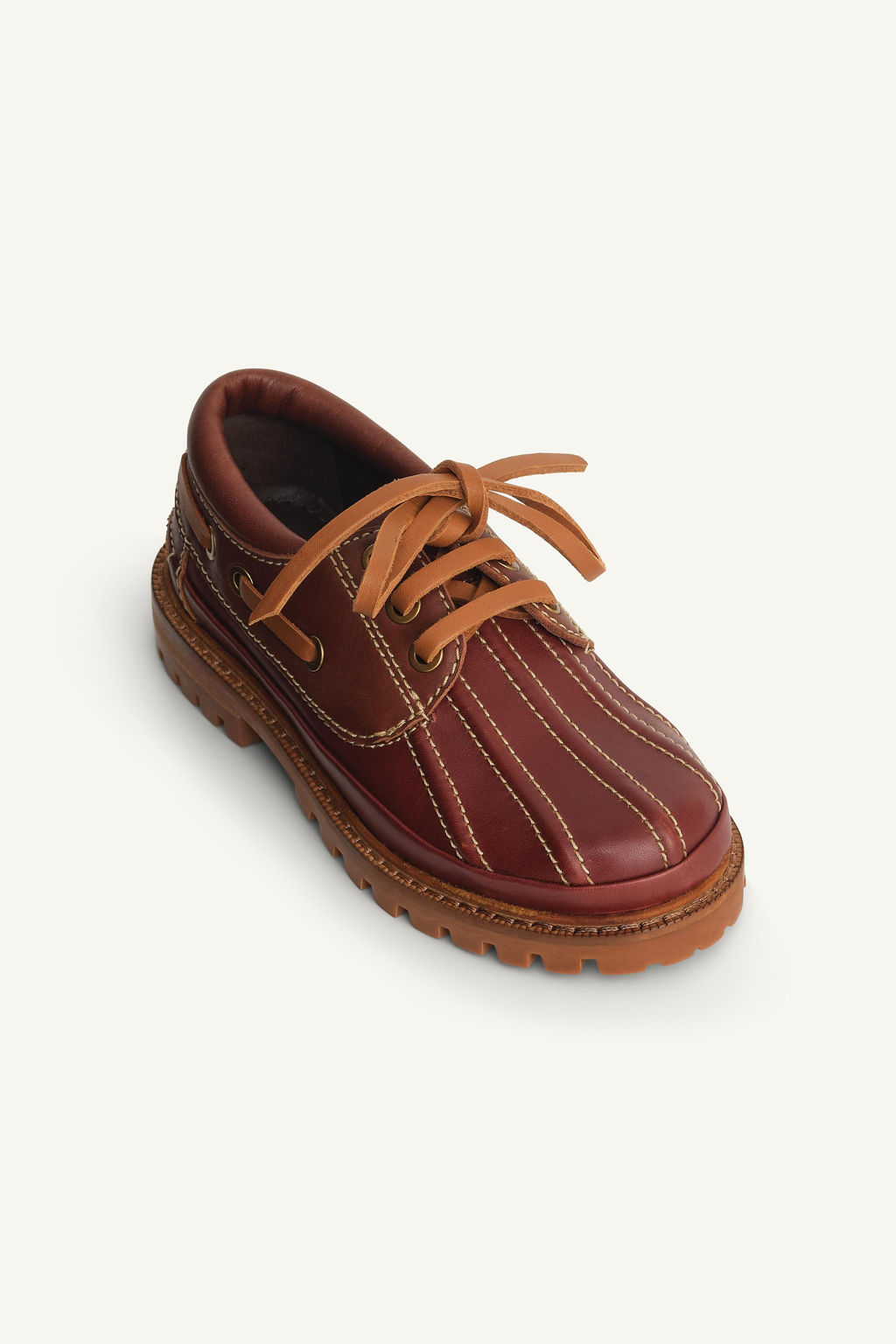 LIMITED EDITION LEATHER DECK SHOES - Zara фото 5