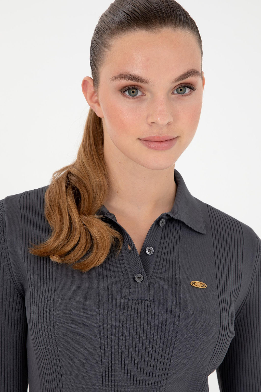 Женский свитер антрацитового цвета Неожиданная скидка в корзине - U.s. polo assn фото 2