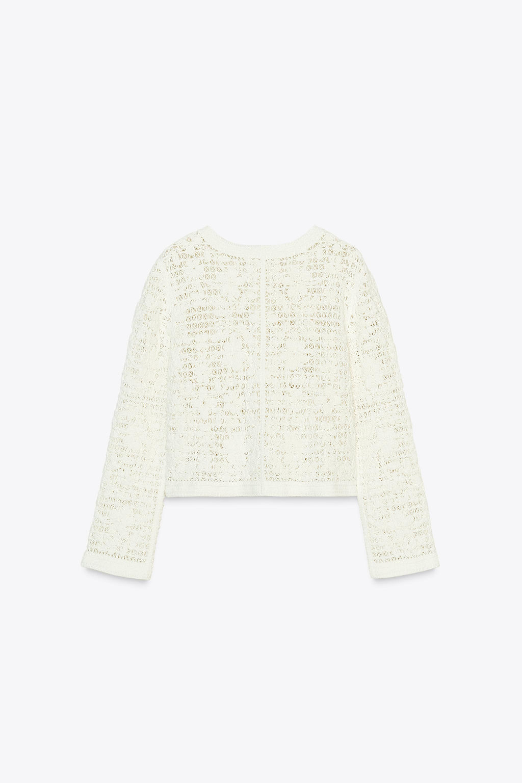 CROCHET JACKET WITH BUTTONS - Zara фото 8