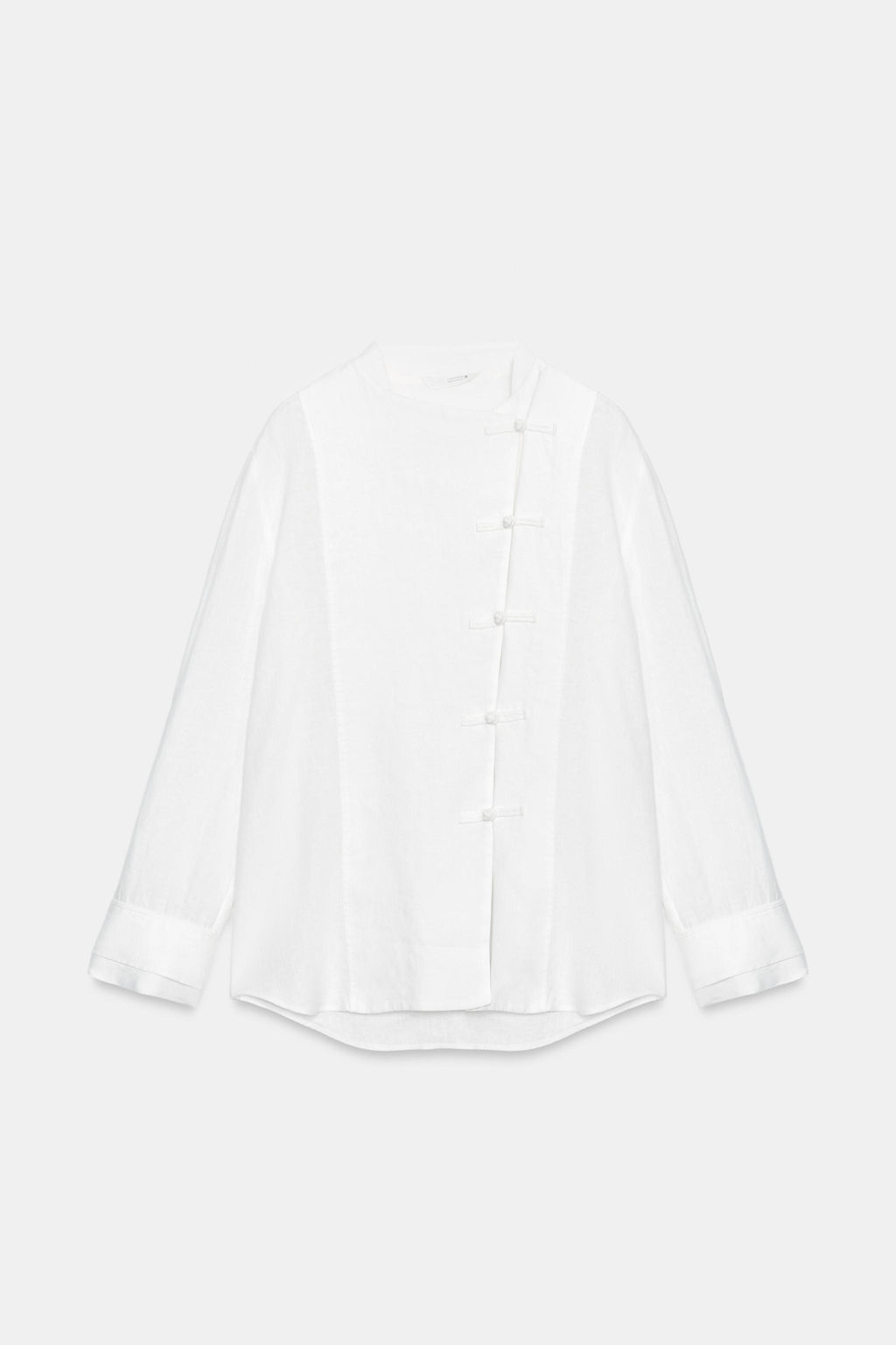 CAMISA ALAMARES LINO 100% ZW COLLECTION / Blanco - Zara фото 5