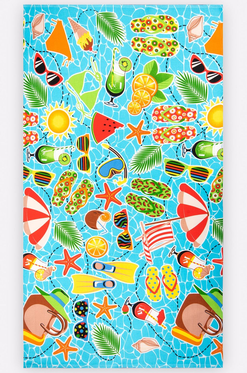 Полотенце пляжное вафельное 80x150 Happy Fox Home фото 3