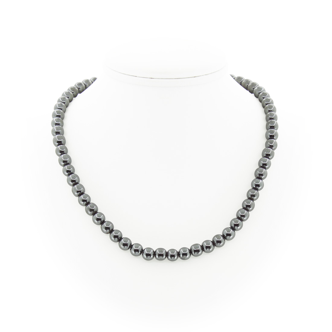 Гематит круглые бусины 8мм, бусы 44см